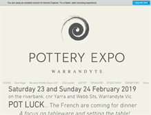 Tablet Screenshot of potteryexpo.com